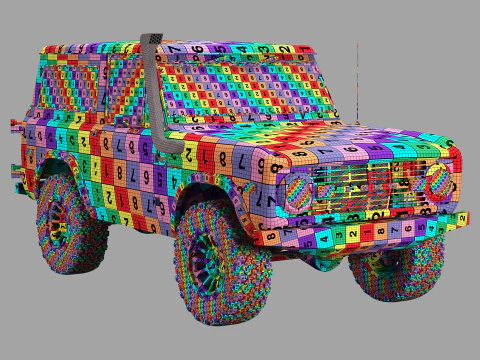 ブロンコ 1975 カスタム 3Dモデル