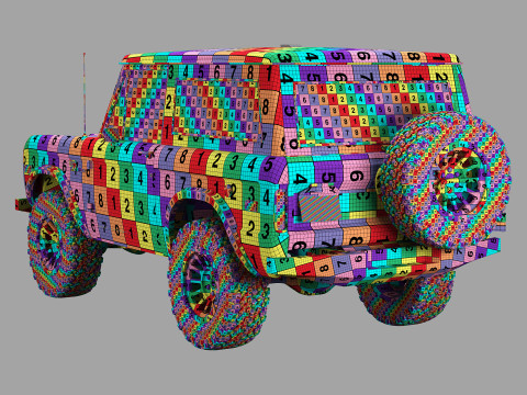Bronco 1975 custom 3Dモデル