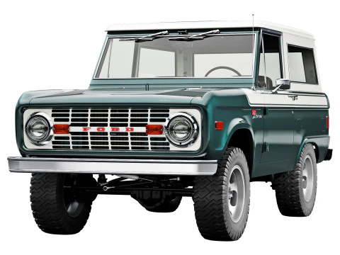 Bronco 1977 Modelo 3D