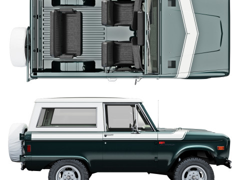 Bronco 1977 3Dモデル