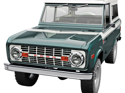 Bronco 1977 Modelo 3D