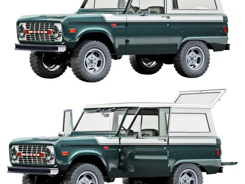 Bronco 1977 Modelo 3D