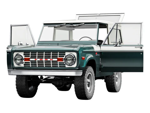 Bronco 1977 Modelo 3D