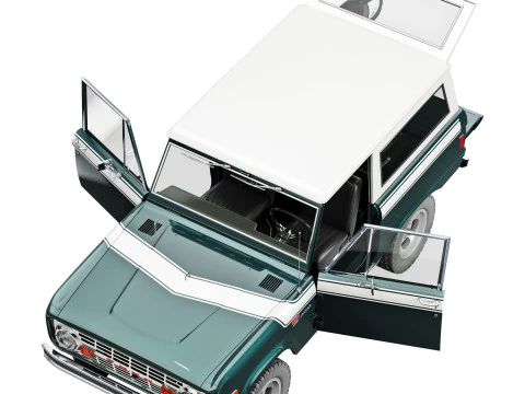 Bronco 1977 Modelo 3D