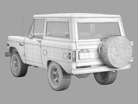 Bronco 1977 3Dモデル
