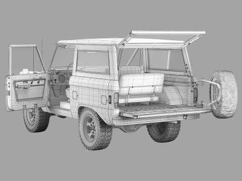 Bronco 1977 3Dモデル
