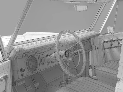 Bronco 1977 Modelo 3D