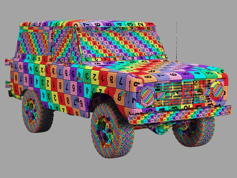 Bronco 1977 Modelo 3D