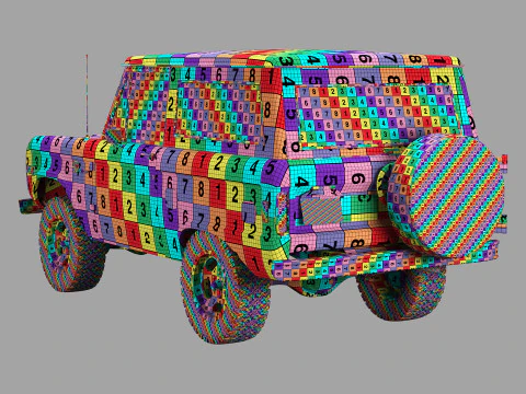 Bronco 1977 Modelo 3D