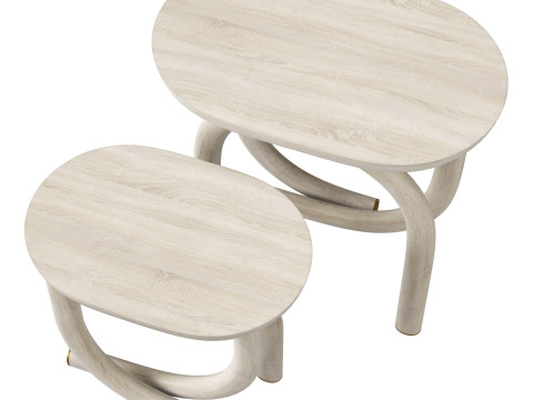 Ame editions manufacturees-pearl coffee table set 1 Modelo 3D