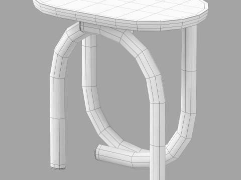 Ame editions manufacturees-pearl coffee table set 1 Modelo 3D