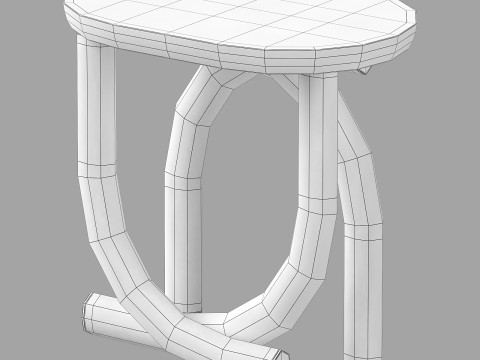 Ame editions manufacturees-pearl coffee table set 1 Modelo 3D