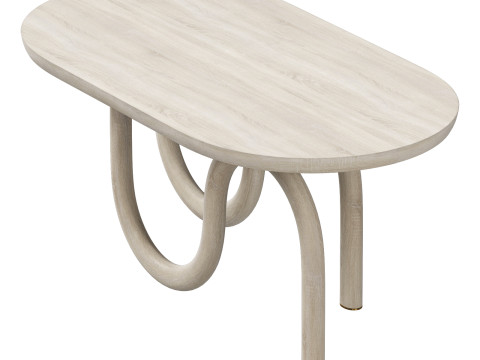 Ame editions manufacturees-pearl coffee table set 2 3Dモデル