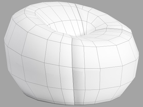 BB italia up 2 armchair Model 3D