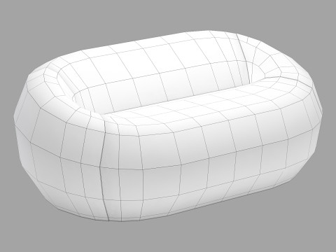 BB italia up 2000 sofa 3D Model