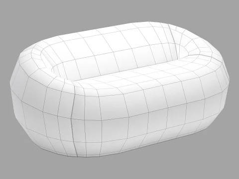 BB italia up 2000 sofa 3D Model