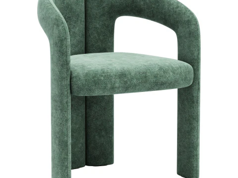 Cassina dining set 2 sengu-table dudet-chair 3D Model