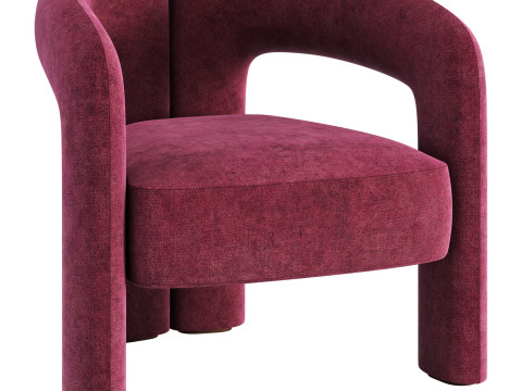 Cassina dudet armchair 3Dモデル