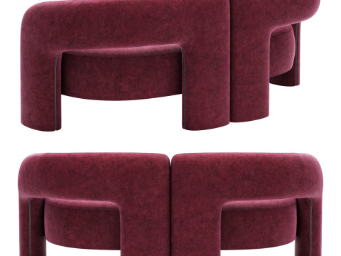 Cassina dudet sofa 3Dモデル