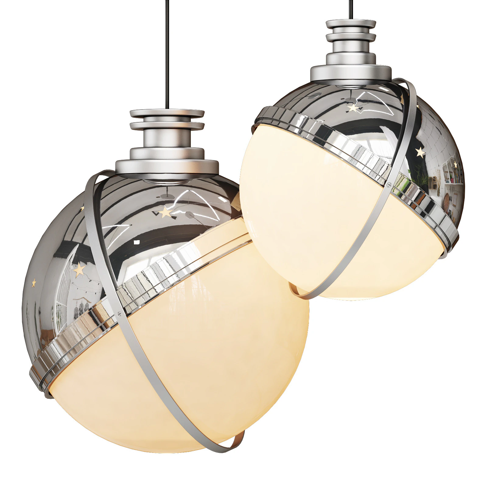 Cassina helena pendant lamp 3D Model .c4d .max .obj .3ds .fbx .stl .blend 