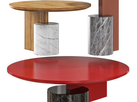 Cassina sengu coffee tables Model 3D