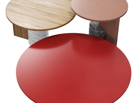 Cassina sengu coffee tables Modello 3D