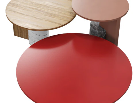 Cassina sengu coffee tables 3D Model