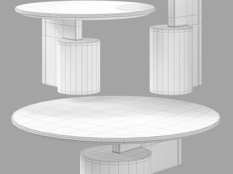 Cassina sengu coffee tables Modello 3D