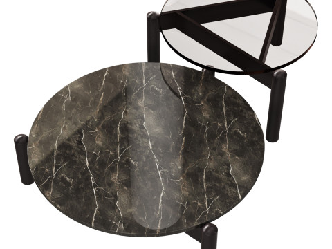 Cassina table-a-plateau-interchangeable coffee tables 3Dモデル