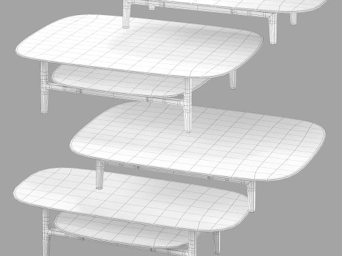 Cassina volage EX-S coffee tables 3D Model