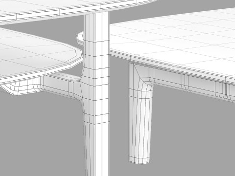 Cassina volage EX-S coffee tables 3D-Modell