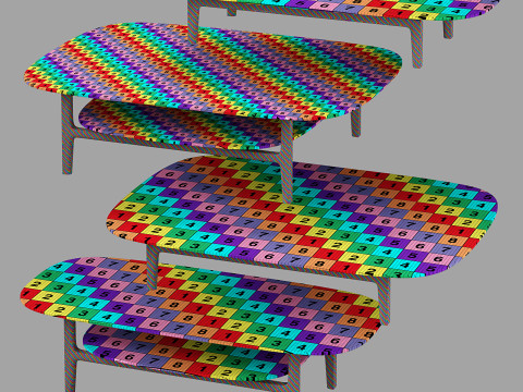 Cassina volage EX-S coffee tables 3D-Modell