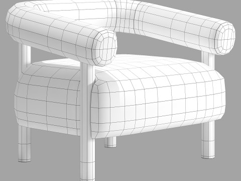 Cult furniture cielo armchair 3D Model
