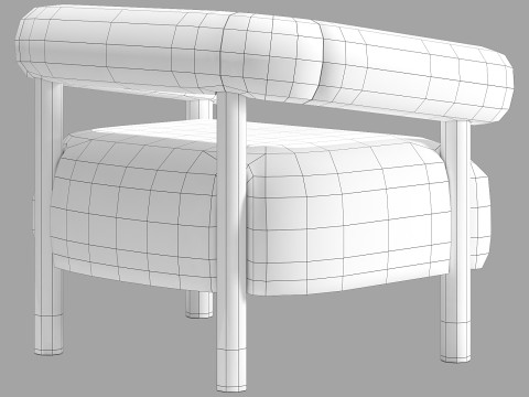 Cult furniture cielo armchair 3D Model