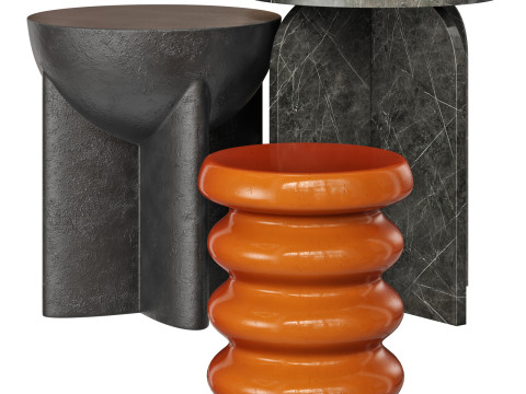 Cult furniture coffee table set 1 Modelo 3D