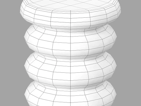 Cult furniture coffee table set 1 3D Model
