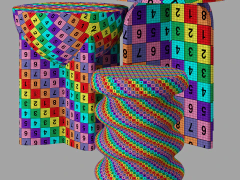 Cult furniture coffee table set 1 3D Model