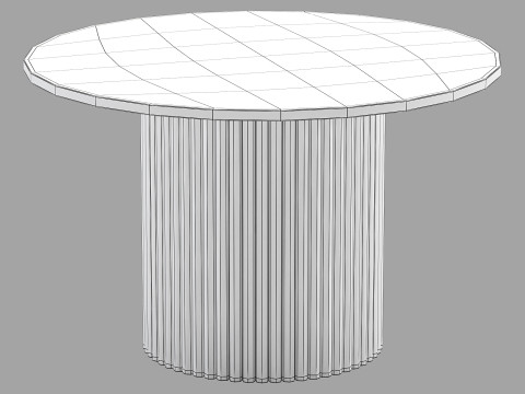 Cult furniture dining set medby table-wish chair Modelo 3D