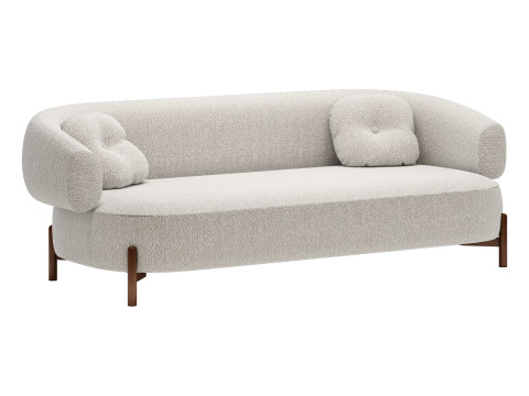 Cult furniture hallfield 3 seater sofa 3Dモデル
