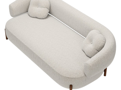 Cult furniture hallfield 3 seater sofa 3Dモデル
