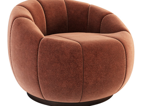 Cult furniture ivy swivel armchair 3D Model