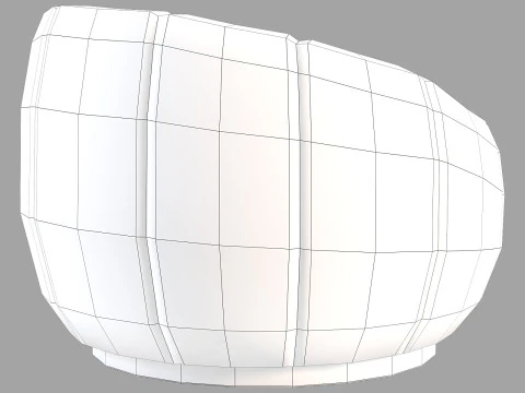 Poltrona girat&oacute;ria de hera para m&oacute;veis de culto Modelo 3D