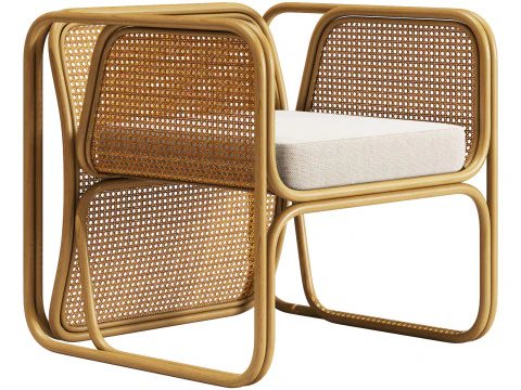 Cult furniture kupu kupu armchair 3D Model