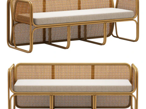 Furnitur kultus sofa kupu kupu Model 3D