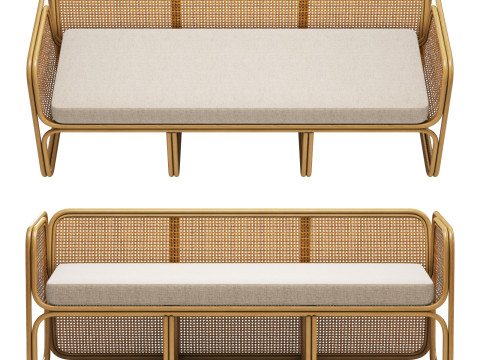 Cult furniture kupu kupu sofa Modello 3D