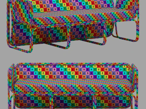 Культовая мебель купу купу диван 3D Модель