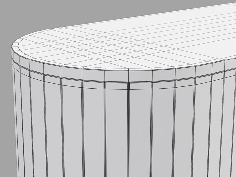 Cult furniture mika sideboard 3D Model