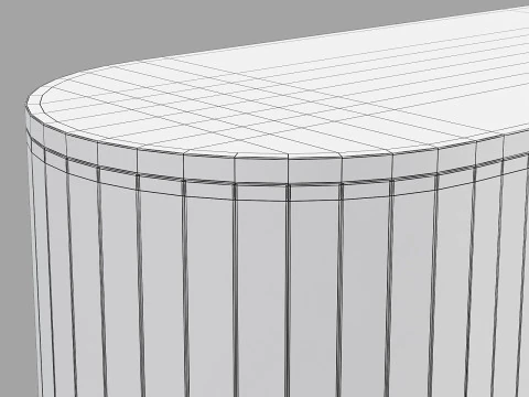 Cult furniture mika sideboard 3D Model
