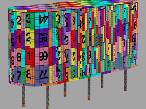 Cult furniture mika sideboard 3D Model