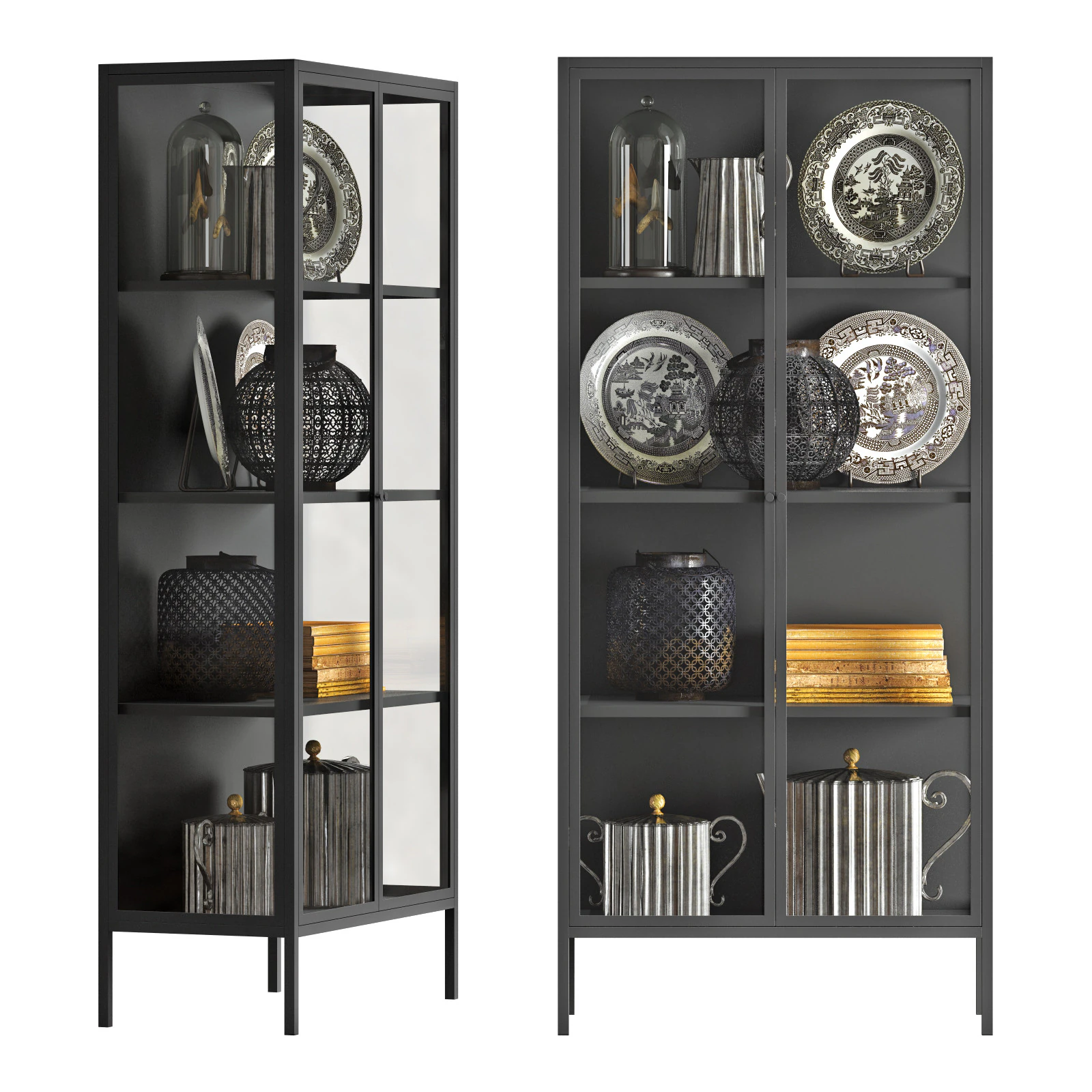 Cult furniture newcastle large display cabinet 3D Model .c4d .max .obj .3ds .fbx .stl .blend 